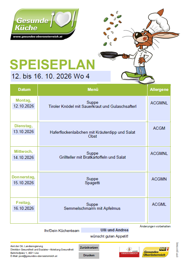 Speiseplan